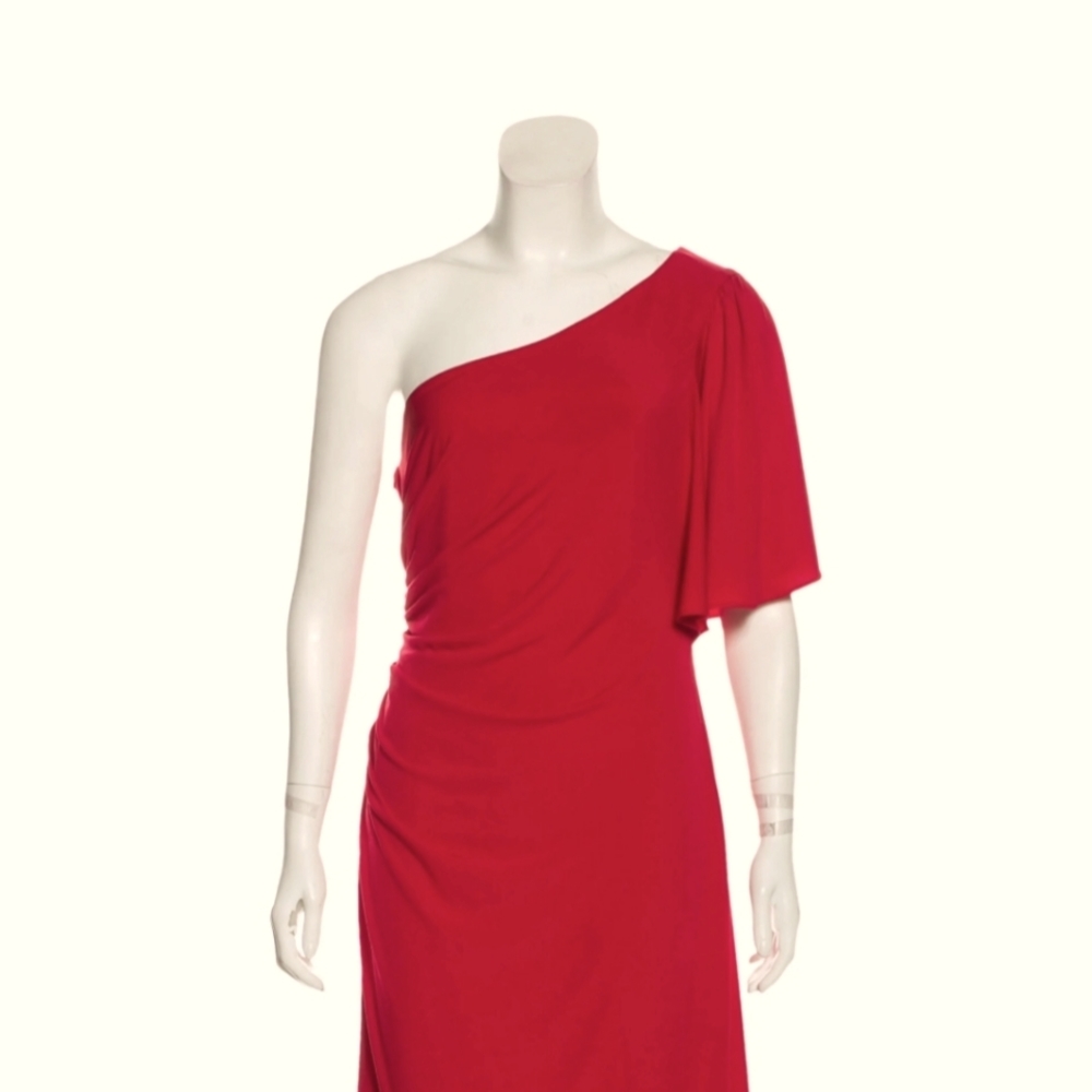 Calvin Klein Women's Size 4 Red Flutter Sleeve Dress